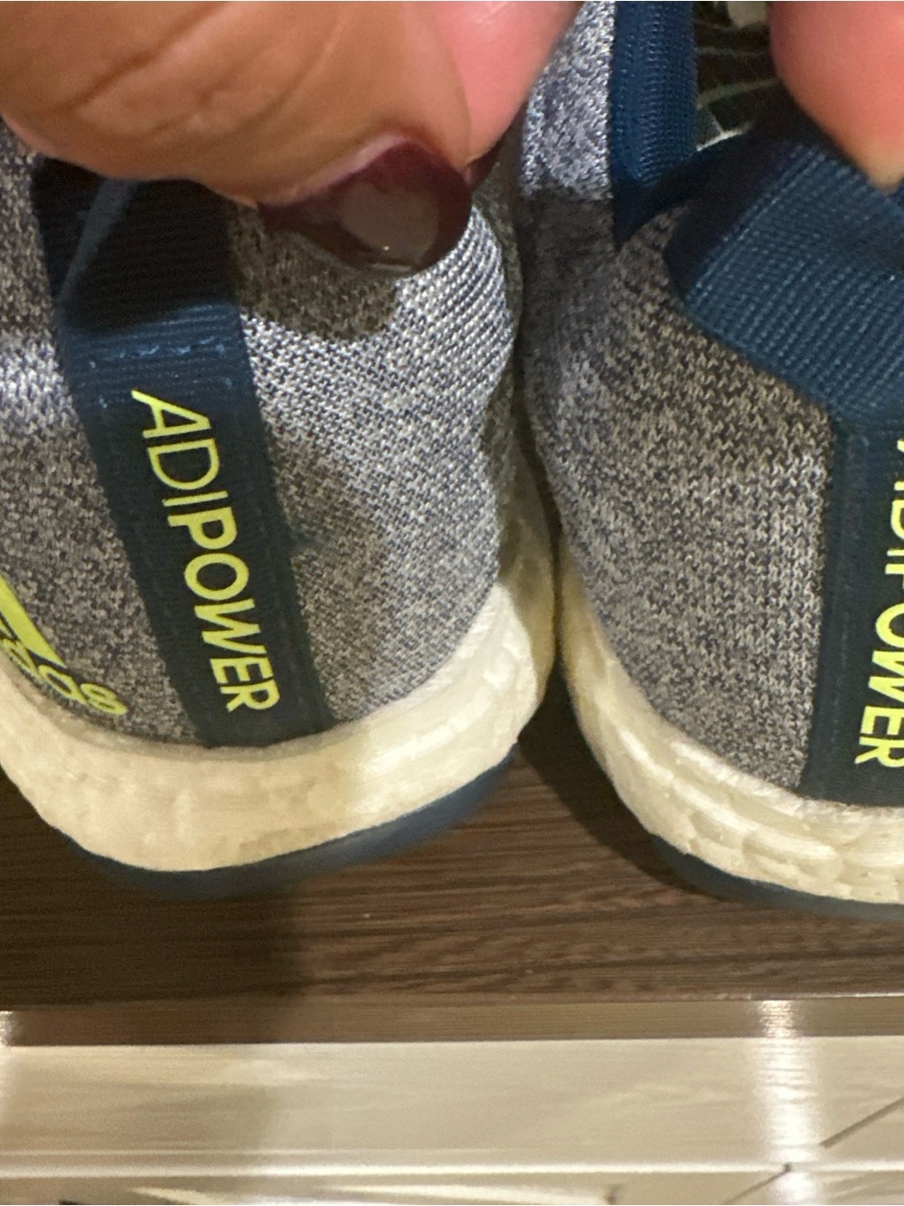 adidas White and Blue Men's Athletic Shoes - Picture 4 of 9